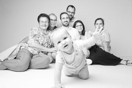 S�ance photo 3 g�n�rations 8 personnes